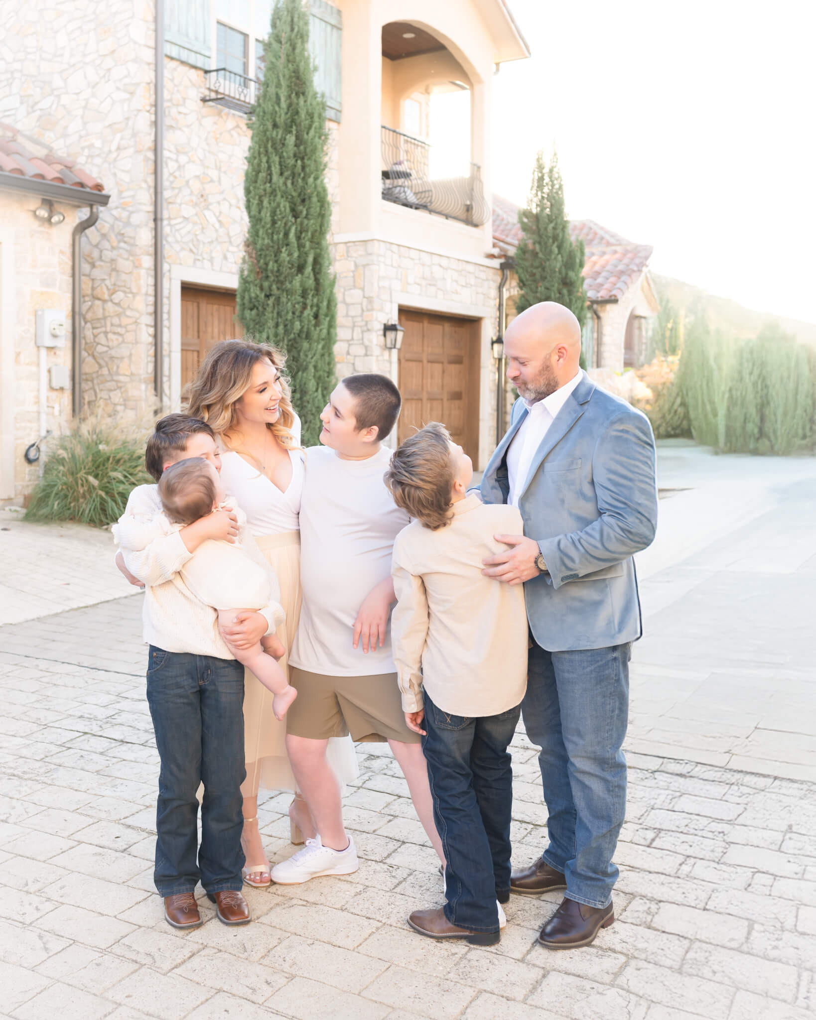 Beautiful family photo in McKinney Texas